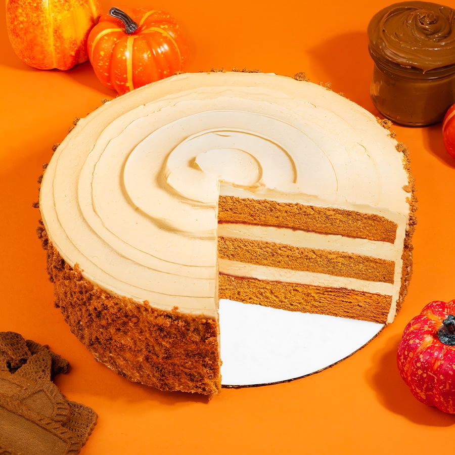 PUMPKIN COOKIE BUTTER CAKE - 10”
